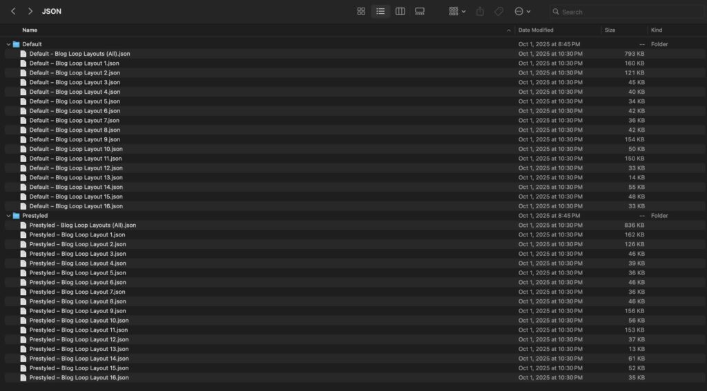 16 Weblog loops for Divi 5 (free acquisition)