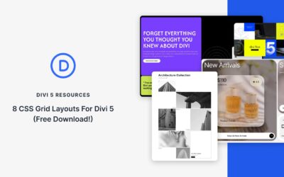 8 layout di griglia CSS per Divi 5 (download gratuito!)