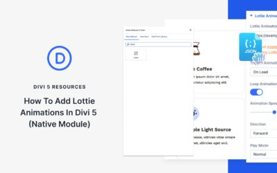 How To Add Lottie Animations In Divi 5 (Native Module)