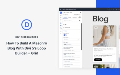 How To Build A Masonry Blog With Divi 5’s Loop Builder + Grid