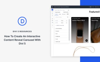 How To Create An Interactive Content Reveal Carousel With Divi 5