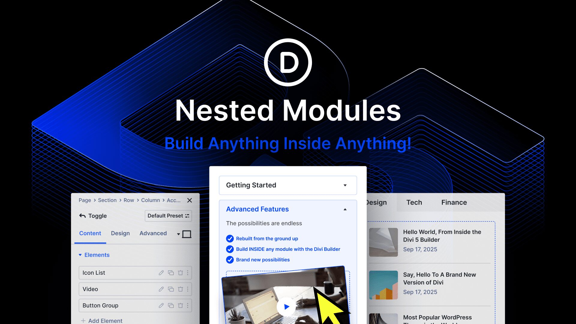 Introducing nested modules for Divi 5
