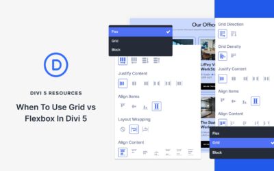 Quando utilizzare Grid vs Flexbox in Divi 5