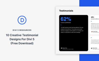 10 Creative Testimonial Projects for Divi 5 (Free Download)