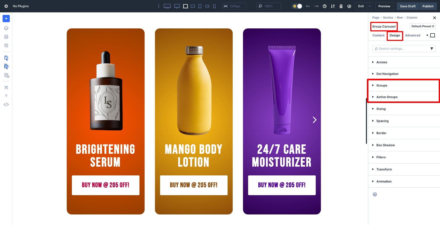 4 nifty carousel transitions you can follow in Divi 5