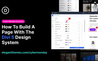 How To Build A Page With The Divi 5 Design System (Cyber Monday Exclusive!)