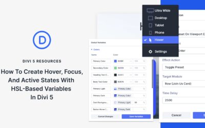 How To Create Hover, Focus, And Active States With HSL-Based Variables In Divi 5