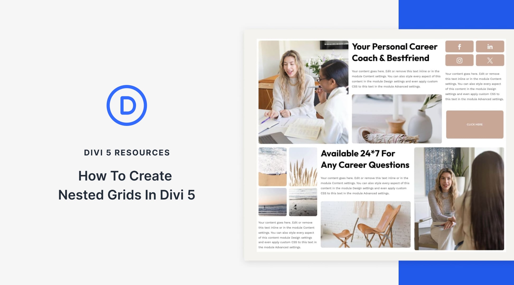 How to create nested grids in Divi 5
