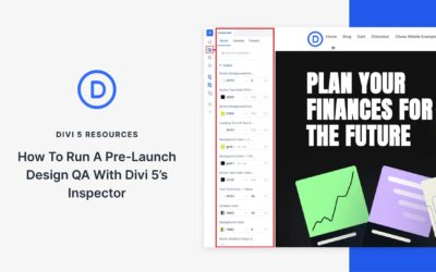 How to do pre-launch design QA with the Divi 5 inspector
