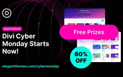 The Divi Cyber ​​Monday sale is here… with brand new prizes!