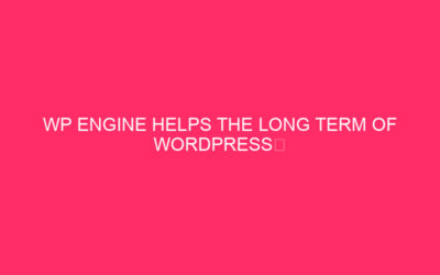 WP Engine helps WordPressⓇ contributions up to version 6.9 in the long term